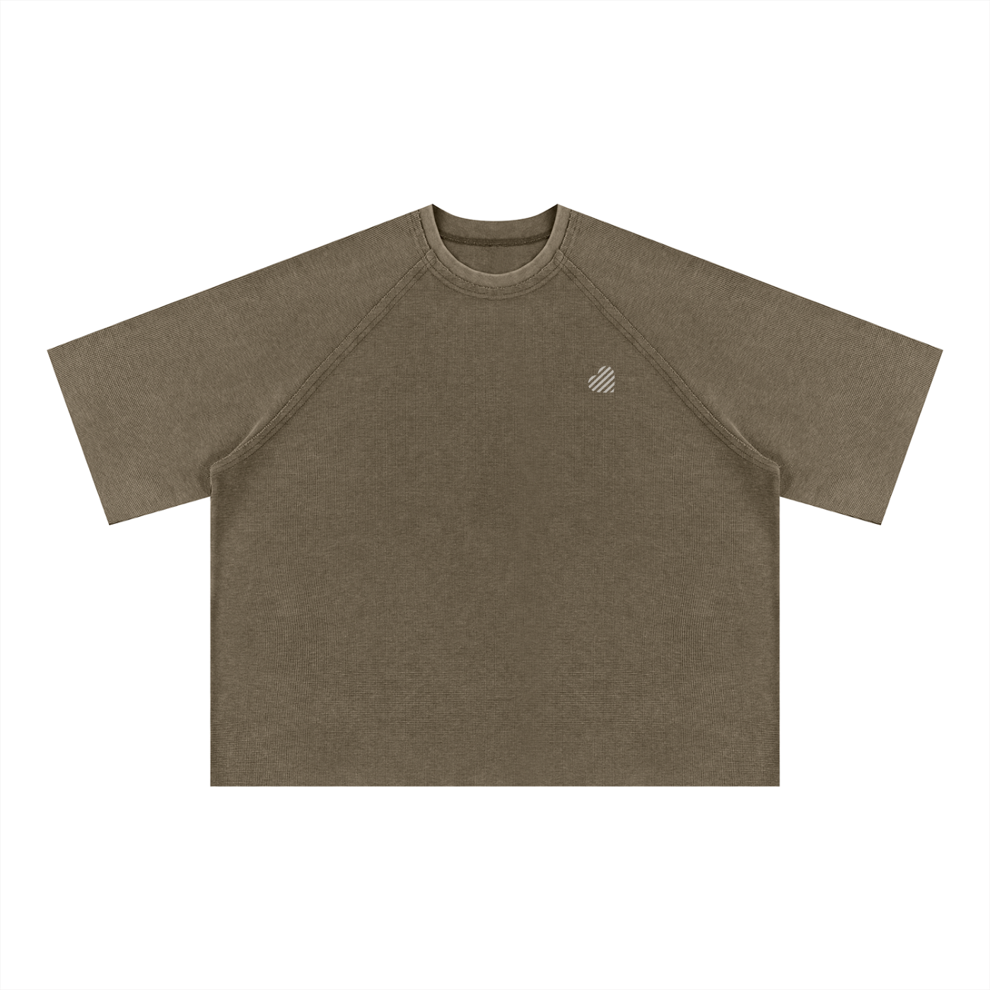 Unisex Mineral Wash Boxy Waffle T-Shirt