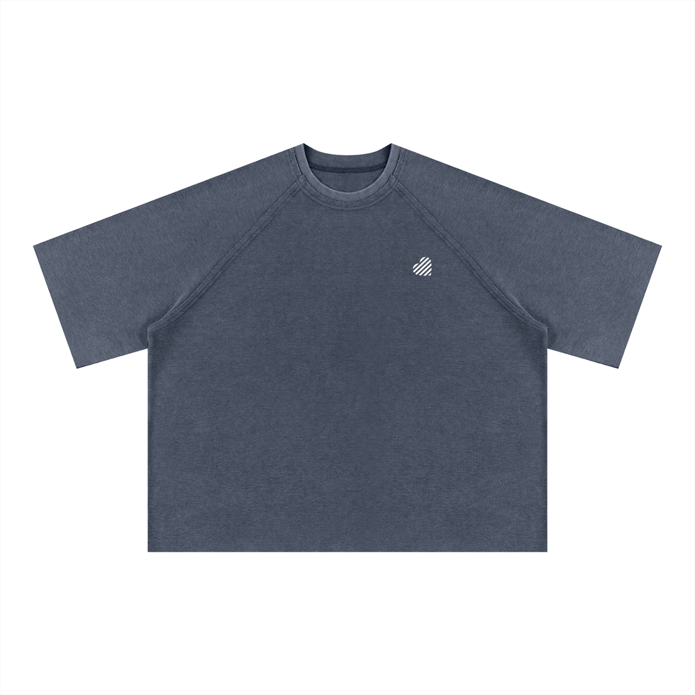 Unisex Mineral Wash Boxy Waffle T-Shirt