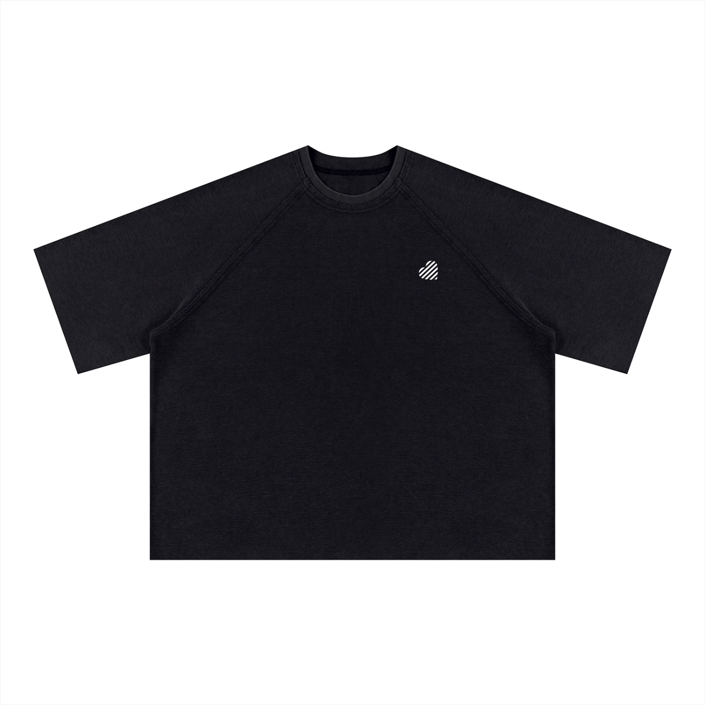 Unisex Mineral Wash Boxy Waffle T-Shirt